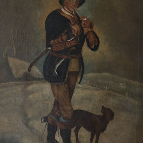 EARLY 19TH CENTURY NAIVE OIL ON CANVAS - ADDITIONAL PHOTO 4