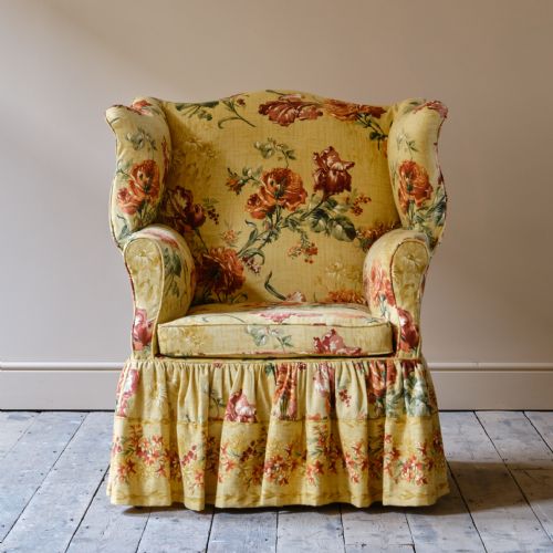 HUGE GEORGE III WINGBACK ARMCHAIR - ADDITIONAL PHOTO 1