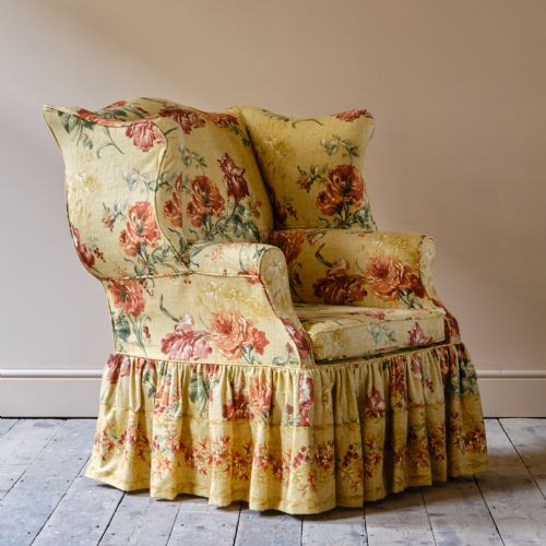 HUGE GEORGE III WINGBACK ARMCHAIR - ADDITIONAL PHOTO 2