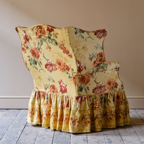 HUGE GEORGE III WINGBACK ARMCHAIR - ADDITIONAL PHOTO 4