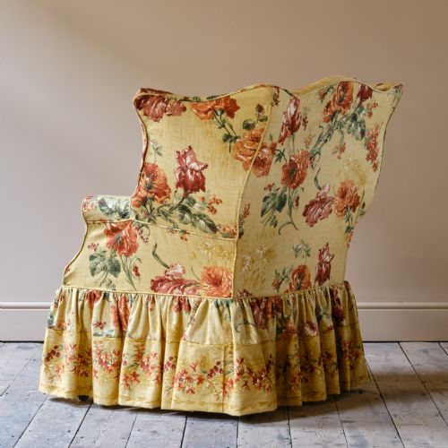 HUGE GEORGE III WINGBACK ARMCHAIR - ADDITIONAL PHOTO 5