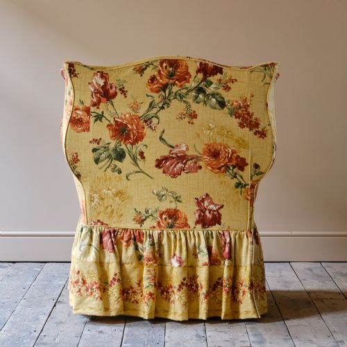 HUGE GEORGE III WINGBACK ARMCHAIR - ADDITIONAL PHOTO 6