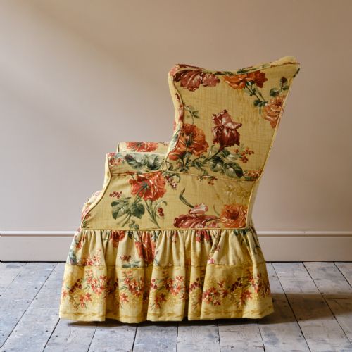 HUGE GEORGE III WINGBACK ARMCHAIR - ADDITIONAL PHOTO 7