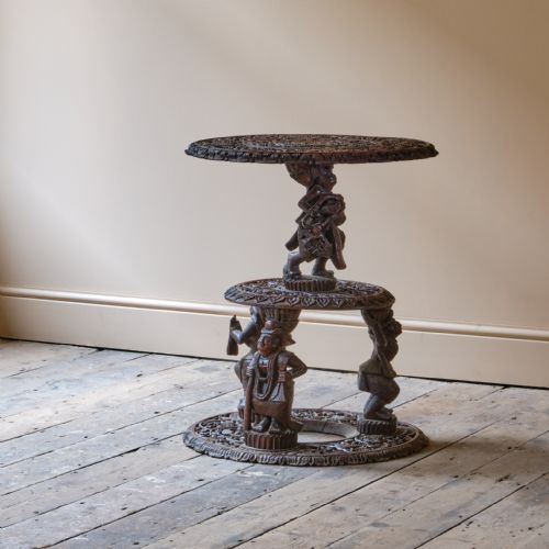 LATE 19TH CENTURY BURMESE TWO TIER SIDE TABLE - ADDITIONAL PHOTO 1