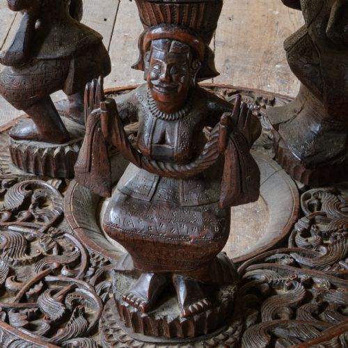 LATE 19TH CENTURY BURMESE TWO TIER SIDE TABLE - ADDITIONAL PHOTO 3