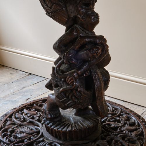LATE 19TH CENTURY BURMESE TWO TIER SIDE TABLE - ADDITIONAL PHOTO 4