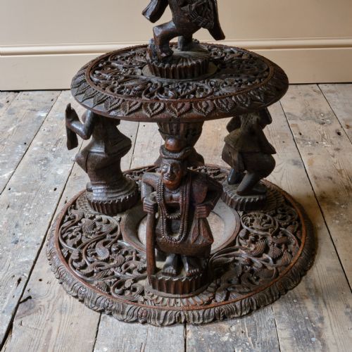 LATE 19TH CENTURY BURMESE TWO TIER SIDE TABLE - ADDITIONAL PHOTO 5