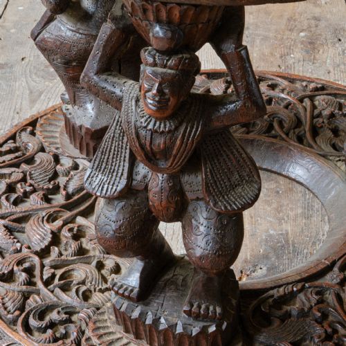 LATE 19TH CENTURY BURMESE TWO TIER SIDE TABLE - ADDITIONAL PHOTO 7