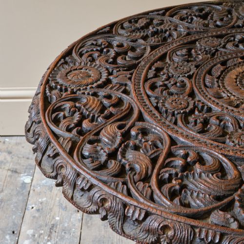 LATE 19TH CENTURY BURMESE TWO TIER SIDE TABLE - ADDITIONAL PHOTO 8