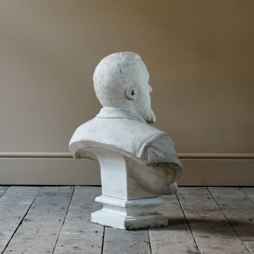 19TH CENTURY CARVED MARBLE BUST - ADDITIONAL PHOTO 3