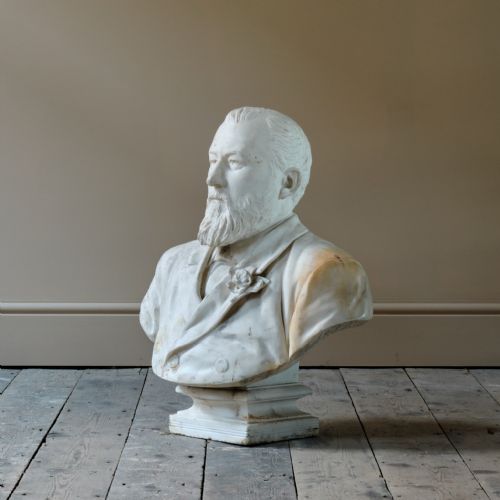 19TH CENTURY CARVED MARBLE BUST - ADDITIONAL PHOTO 7
