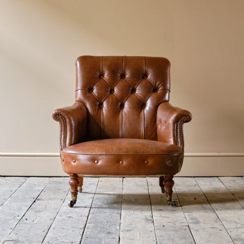 MID 19TH CENTURY HOWARD SONS ARMCHAIR - ADDITIONAL PHOTO 1