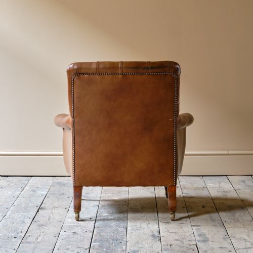 MID 19TH CENTURY HOWARD SONS ARMCHAIR - ADDITIONAL PHOTO 5