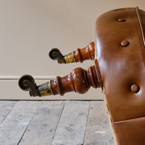 MID 19TH CENTURY HOWARD SONS ARMCHAIR - ADDITIONAL PHOTO 9