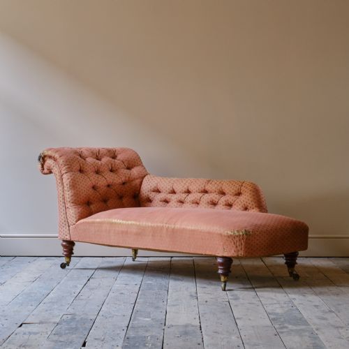 19TH CENTURY HOLLAND SONS CHAISE LONGUE - ADDITIONAL PHOTO 2