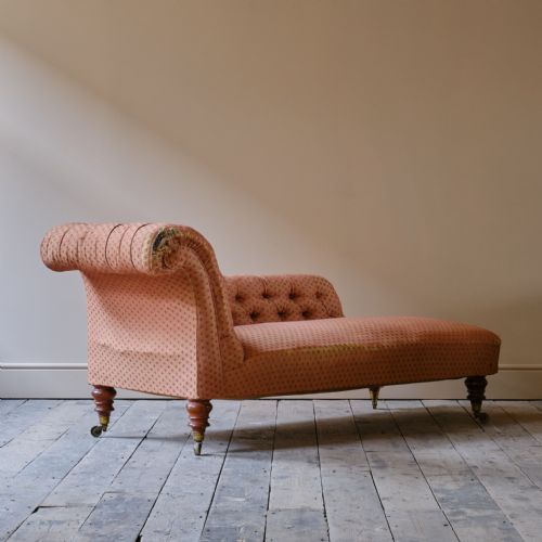 19TH CENTURY HOLLAND SONS CHAISE LONGUE - ADDITIONAL PHOTO 3
