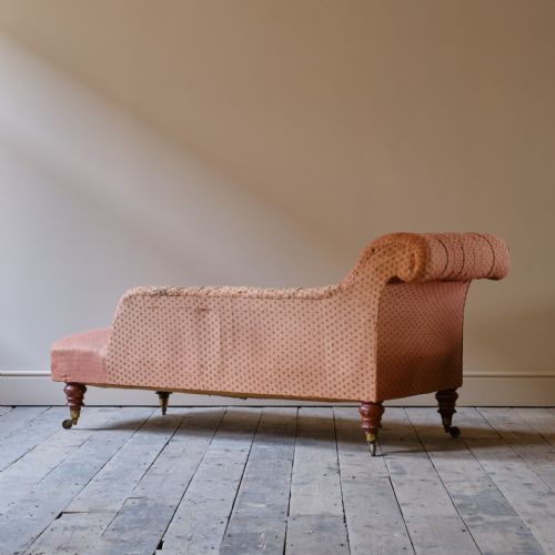 19TH CENTURY HOLLAND SONS CHAISE LONGUE - ADDITIONAL PHOTO 4