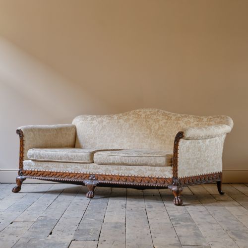 ANTIQUE DEEP SEATED COUNTRY HOUSE SOFA - ADDITIONAL PHOTO 4