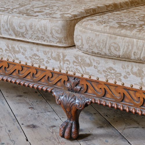 ANTIQUE DEEP SEATED COUNTRY HOUSE SOFA - ADDITIONAL PHOTO 7