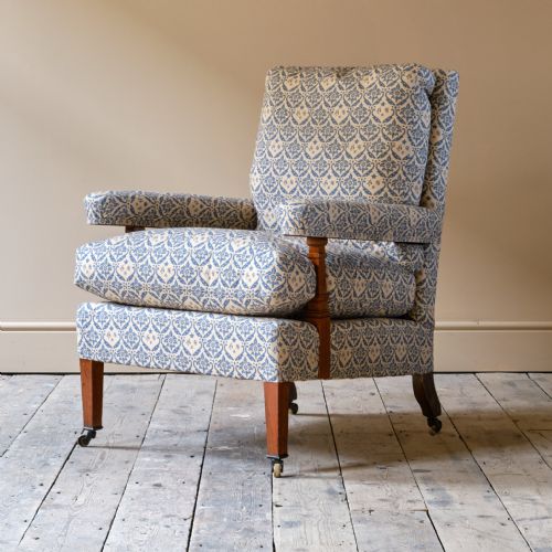 HOWARD AND SONS OPEN ARMCHAIR - ADDITIONAL PHOTO 3