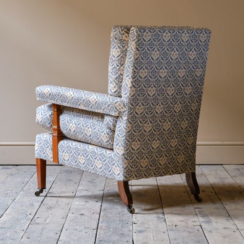 HOWARD AND SONS OPEN ARMCHAIR - ADDITIONAL PHOTO 4