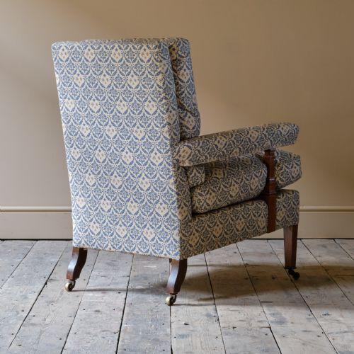 HOWARD AND SONS OPEN ARMCHAIR - ADDITIONAL PHOTO 6