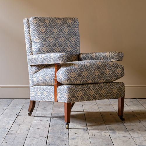 HOWARD AND SONS OPEN ARMCHAIR - ADDITIONAL PHOTO 7