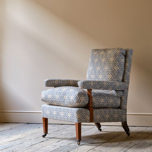 HOWARD AND SONS OPEN ARMCHAIR - ADDITIONAL PHOTO 8