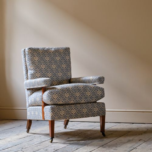 HOWARD AND SONS OPEN ARMCHAIR - ADDITIONAL PHOTO 9