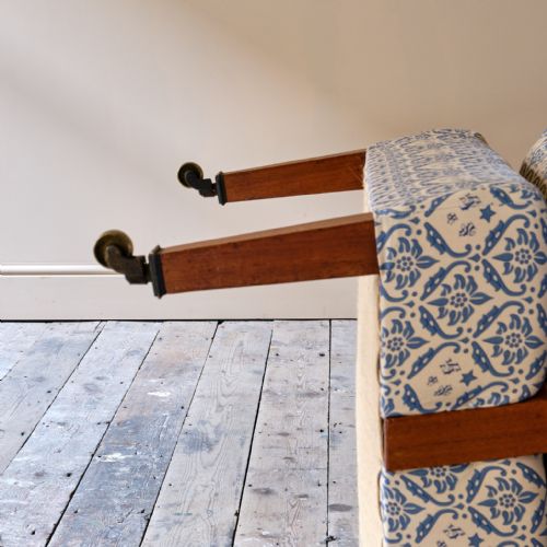 HOWARD AND SONS OPEN ARMCHAIR - ADDITIONAL PHOTO 10