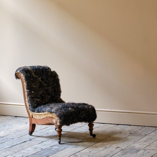 MID 19TH CENTURY HOWARD SONS SLIPPER CHAIR - ADDITIONAL PHOTO 8