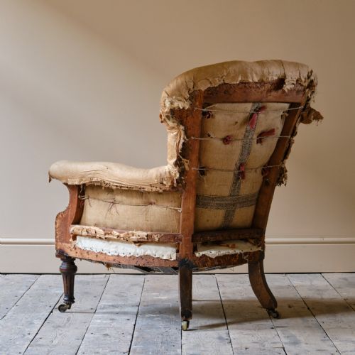 MID 19TH CENTURY HOLLAND SONS ARMCHAIR C1850 - ADDITIONAL PHOTO 3