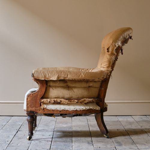 MID 19TH CENTURY HOLLAND SONS ARMCHAIR C1850 - ADDITIONAL PHOTO 4
