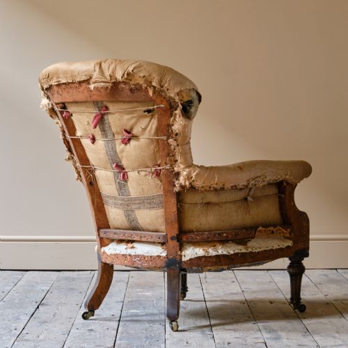 MID 19TH CENTURY HOLLAND SONS ARMCHAIR C1850 - ADDITIONAL PHOTO 6