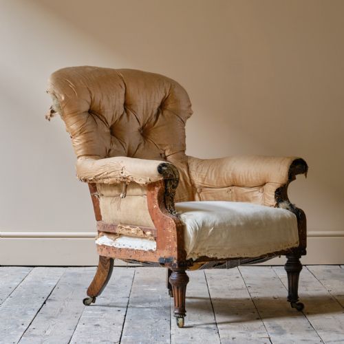 MID 19TH CENTURY HOLLAND SONS ARMCHAIR C1850 - ADDITIONAL PHOTO 8