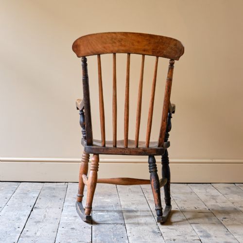 19TH CENTURY ROCKING WINDSOR CHAIR - ADDITIONAL PHOTO 3