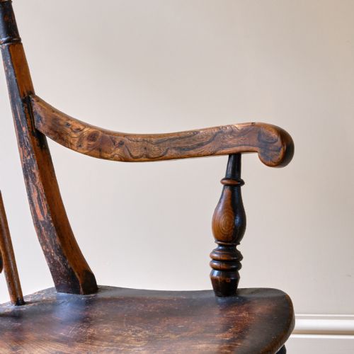 19TH CENTURY ROCKING WINDSOR CHAIR - ADDITIONAL PHOTO 8