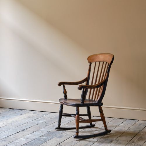 19TH CENTURY ROCKING WINDSOR CHAIR - ADDITIONAL PHOTO 10