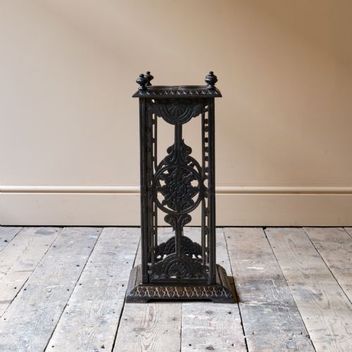19TH CENTURY COALBROOKDALE STYLE UMBRELLA STAND - ADDITIONAL PHOTO 2
