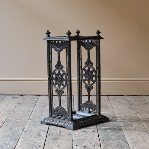 19TH CENTURY COALBROOKDALE STYLE UMBRELLA STAND - ADDITIONAL PHOTO 3
