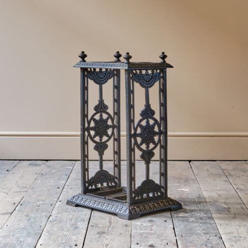 19TH CENTURY COALBROOKDALE STYLE UMBRELLA STAND - ADDITIONAL PHOTO 5