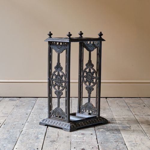 19TH CENTURY COALBROOKDALE STYLE UMBRELLA STAND - ADDITIONAL PHOTO 7