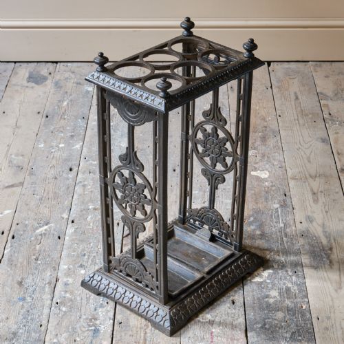 19TH CENTURY COALBROOKDALE STYLE UMBRELLA STAND - ADDITIONAL PHOTO 9