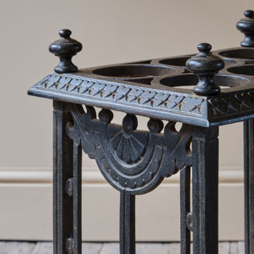 19TH CENTURY COALBROOKDALE STYLE UMBRELLA STAND - ADDITIONAL PHOTO 11