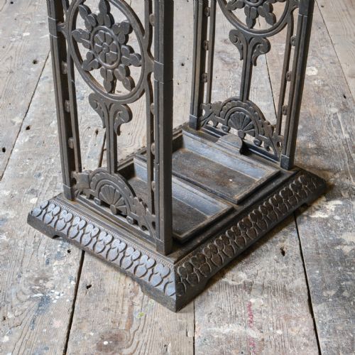19TH CENTURY COALBROOKDALE STYLE UMBRELLA STAND - ADDITIONAL PHOTO 12