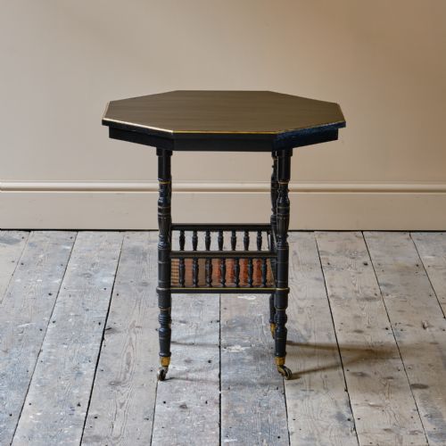 19TH CENTURY AESTHETIC MOVEMENT SIDE TABLE ATTRIBUTED TO GILLOWS - ADDITIONAL PHOTO 3