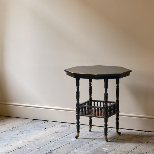 19TH CENTURY AESTHETIC MOVEMENT SIDE TABLE ATTRIBUTED TO GILLOWS - ADDITIONAL PHOTO 4