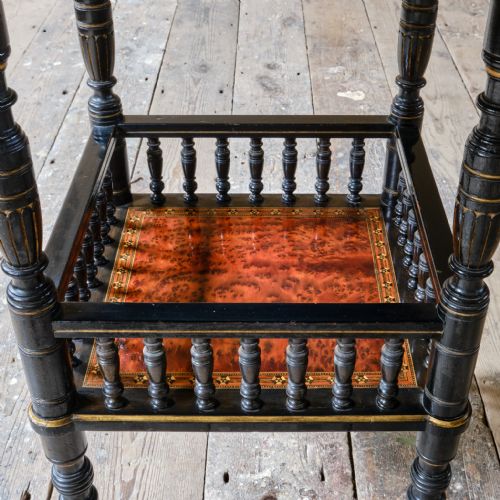 19TH CENTURY AESTHETIC MOVEMENT SIDE TABLE ATTRIBUTED TO GILLOWS - ADDITIONAL PHOTO 10