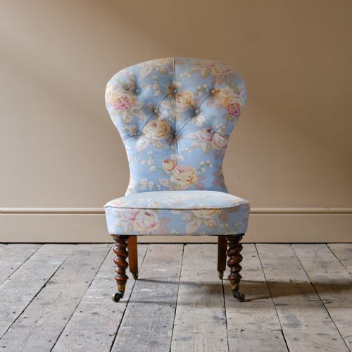 MID 19TH CENTURY SLIPPER CHAIR - ADDITIONAL PHOTO 1