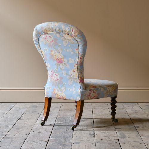 MID 19TH CENTURY SLIPPER CHAIR - ADDITIONAL PHOTO 3